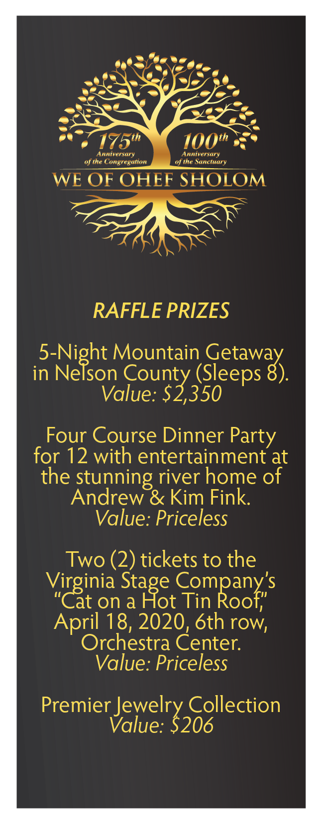 Raffle Ticket Design - Back