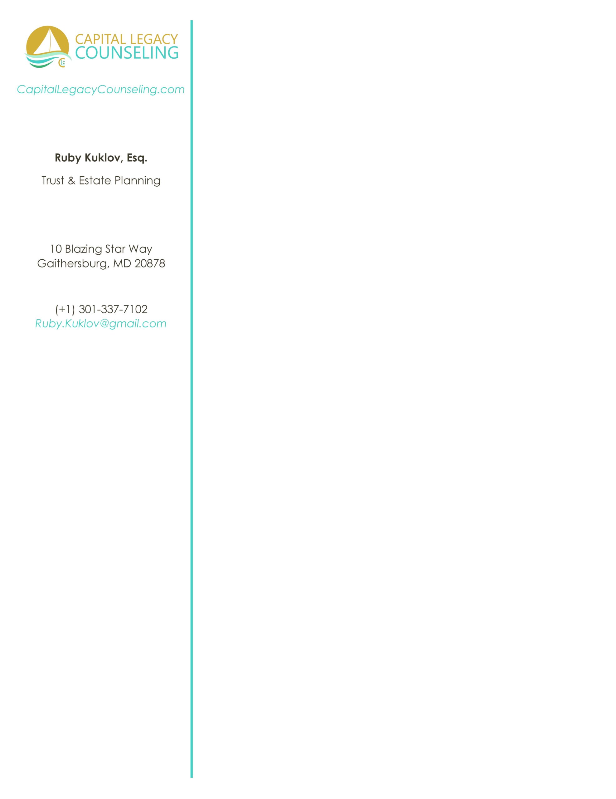 Letterhead Design - Primary Page