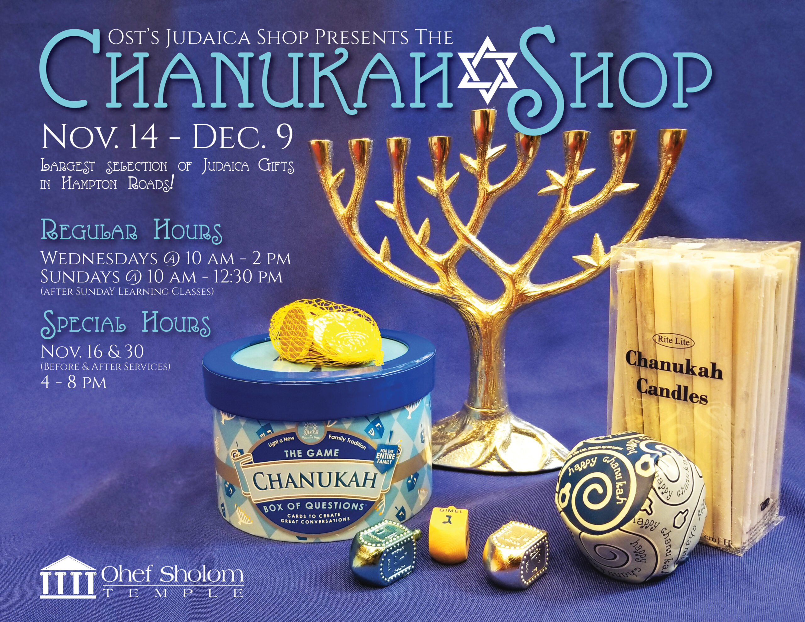 2019 Chanukah Shop Sale Flyer