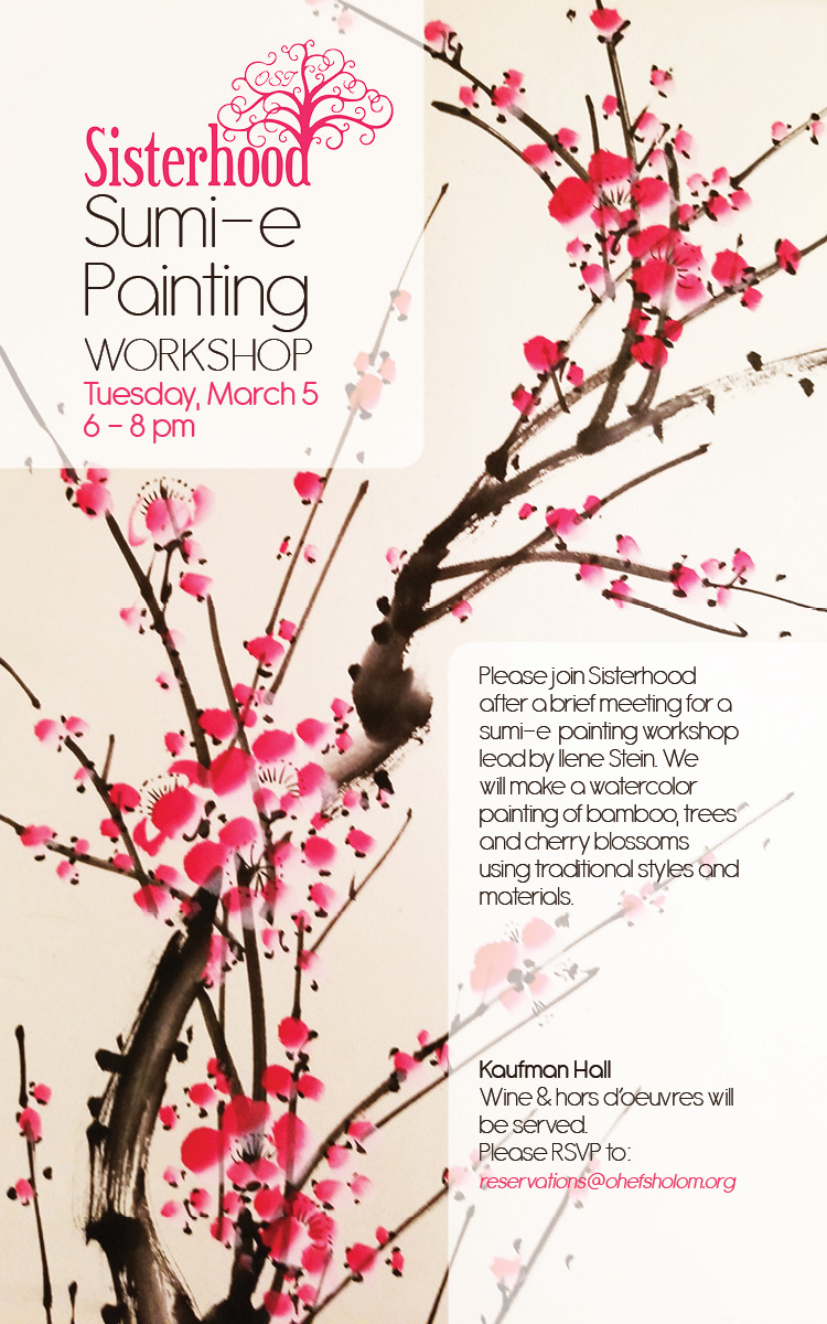 Sumi-e Painting Workshop Flyer