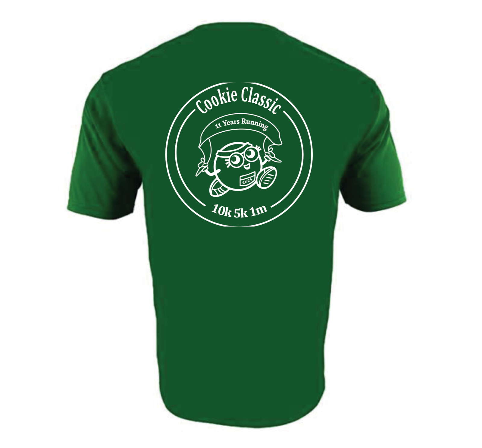 2022 Green T-Shirt Mockup with white knockout design
