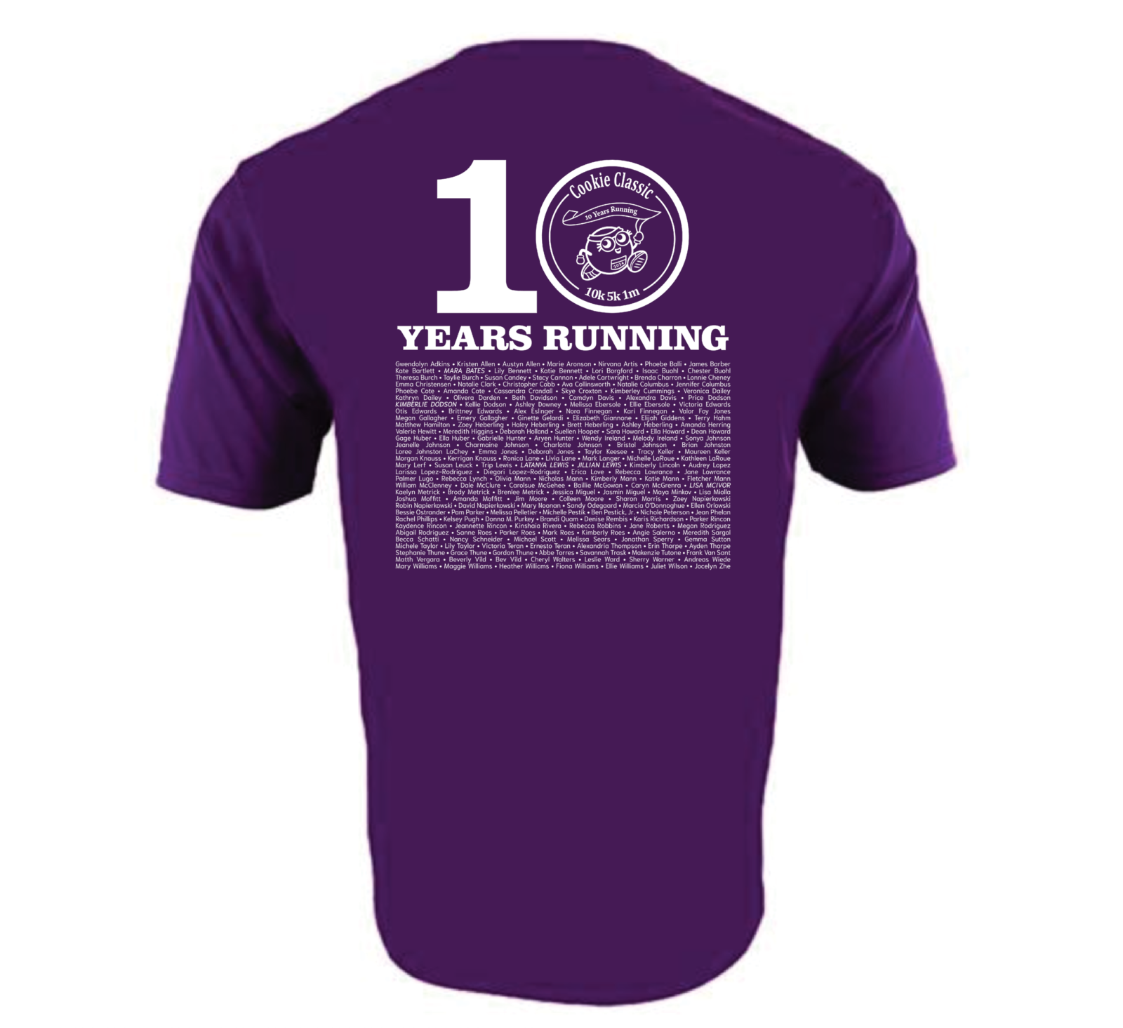 2022 Purple T-Shirt Mockup with white knockout design
