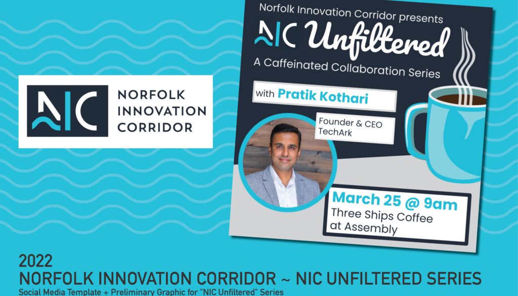 Imagery for Norfolk Innovation Corridor's "NIC Unfiltered" series.