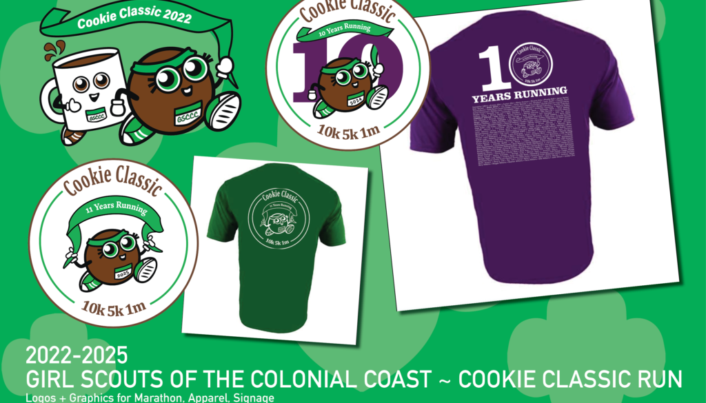 Image compilation of Girl Scouts' Cookie Classic logos 2022-2025