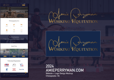 64_2024 AmiePerryman Collage of AmiePerryman.com logo & website mockups