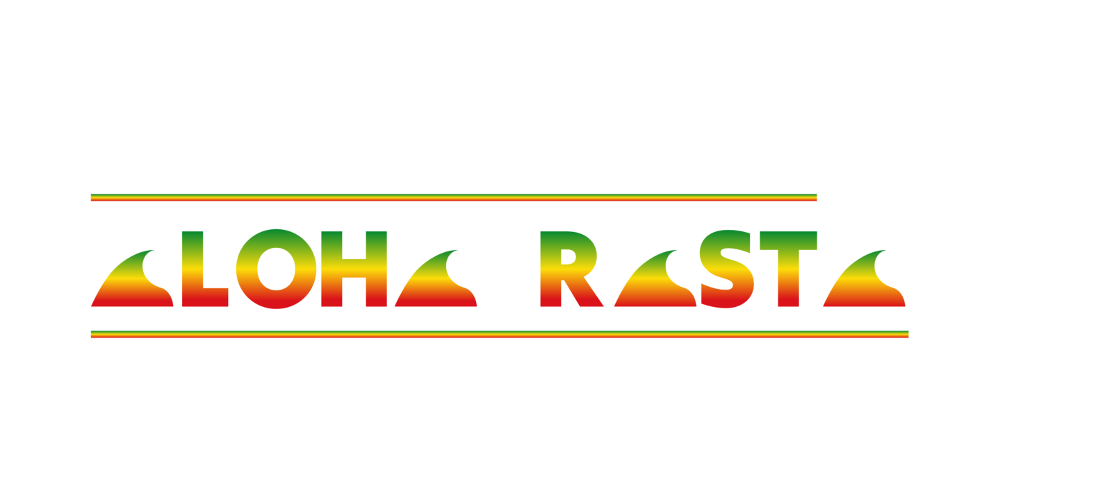 Aloha Rasta Logo with waves
