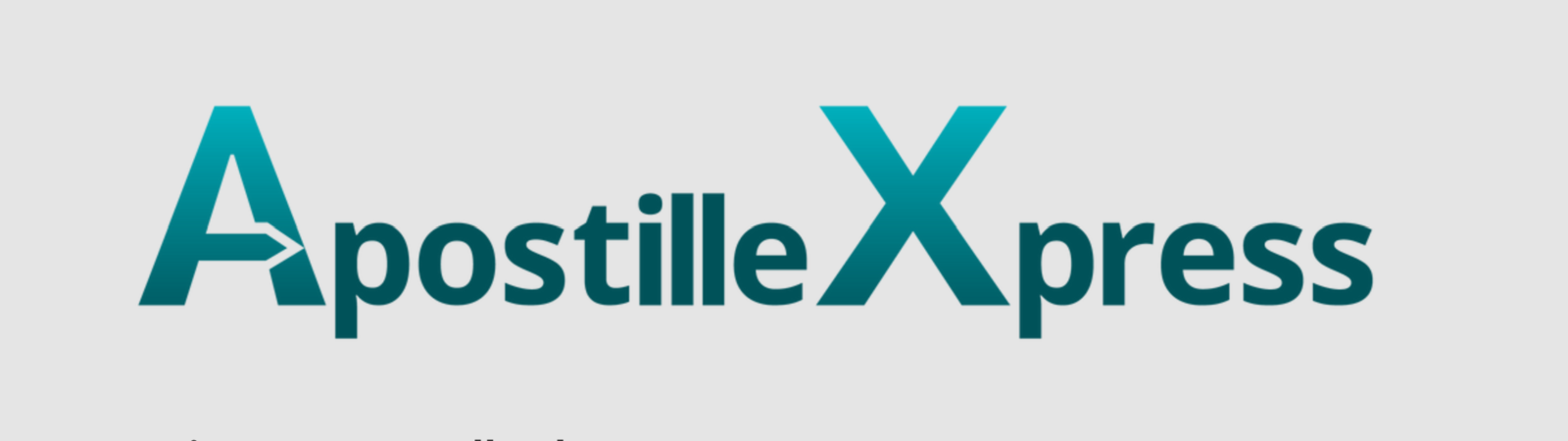 ApostilleXpress Logo_Sample ApostilleXpress Logo on neutral gray background