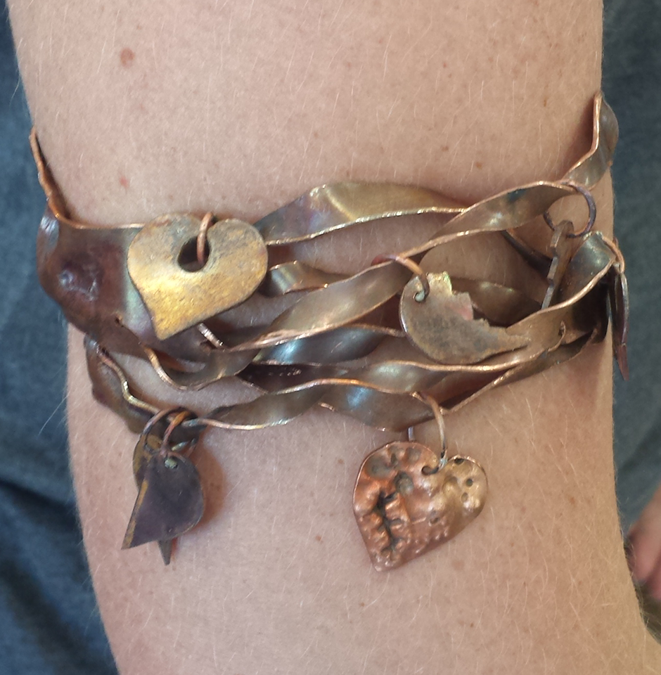 "I Wear My Heart on My Sleeve" Arm Cuff Bracelet