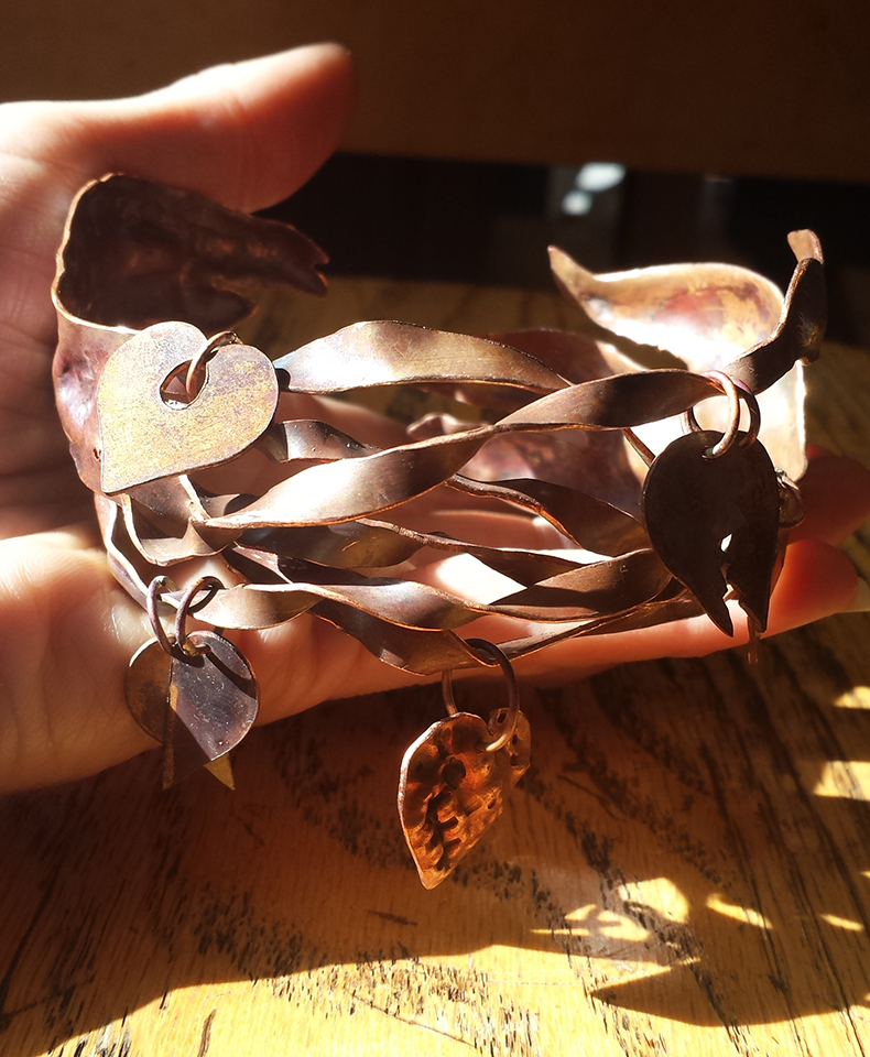 "I Wear My Heart on My Sleeve" Arm Cuff Bracelet