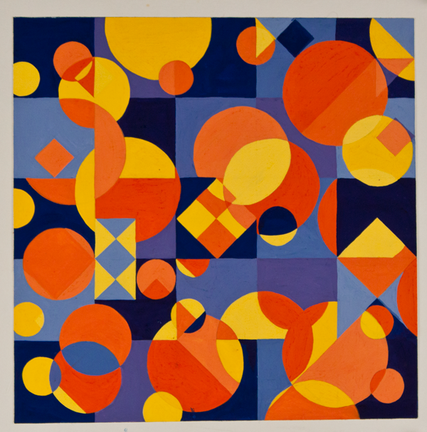 Warm & Cool Color Study (Gouache)