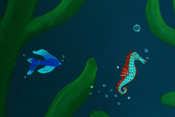 Betta Fish & Seahorse