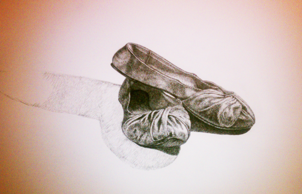 Ballet Slip-Ons (Pen & Ink)