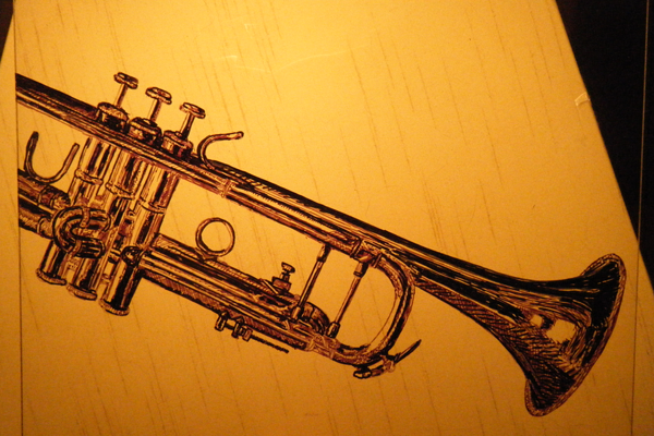 Jazz Progression Series-Trumpet (Sharpie on Plexiglass)